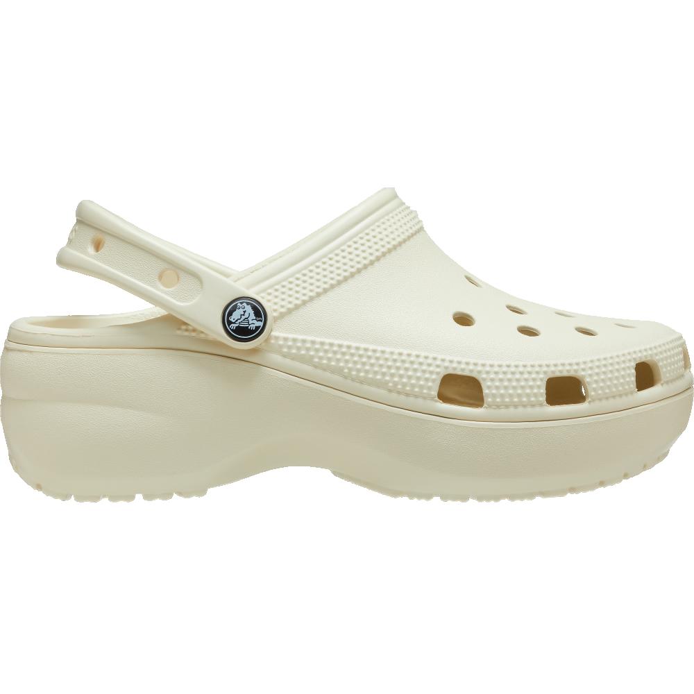 Crocs Classic Platform Clog Beige Synthétique