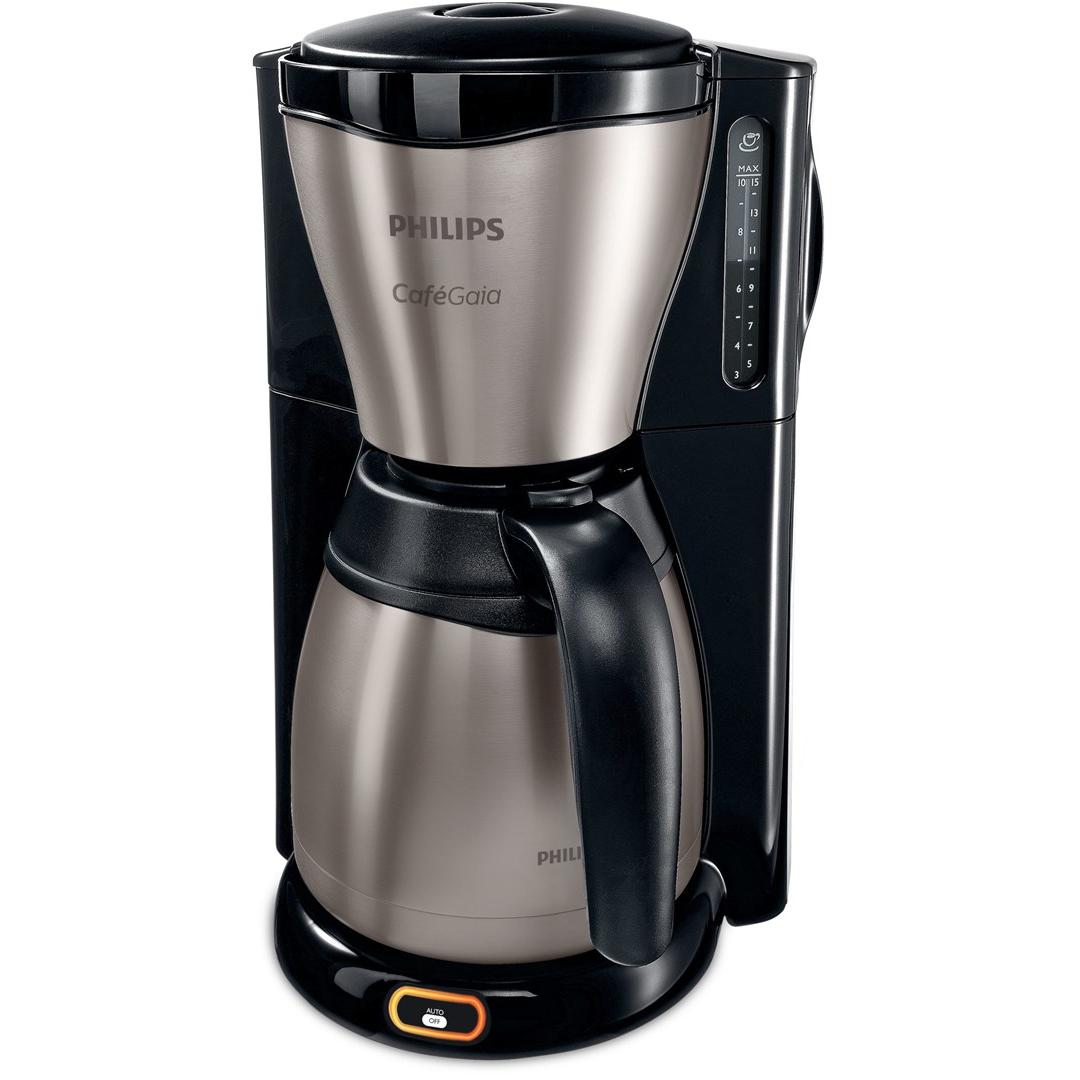 Philips HD7548/20 - Cafetera (Independiente, Cafetera de filtro, 1,2 L, De café molido, 1000 W, Negro, Metálico)