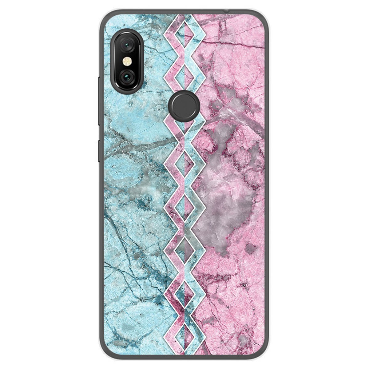Tumundosmartphone Funda Gel Tpu para Xiaomi Redmi Note 6 Pro diseño Mármol 08 Dibujos