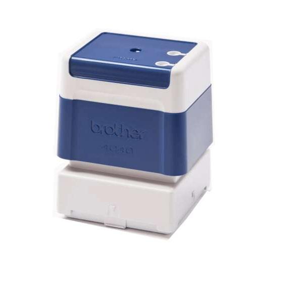 Brother pr4040e6p pack de 6 monturas de sellos originales - 40x40mm - color azul