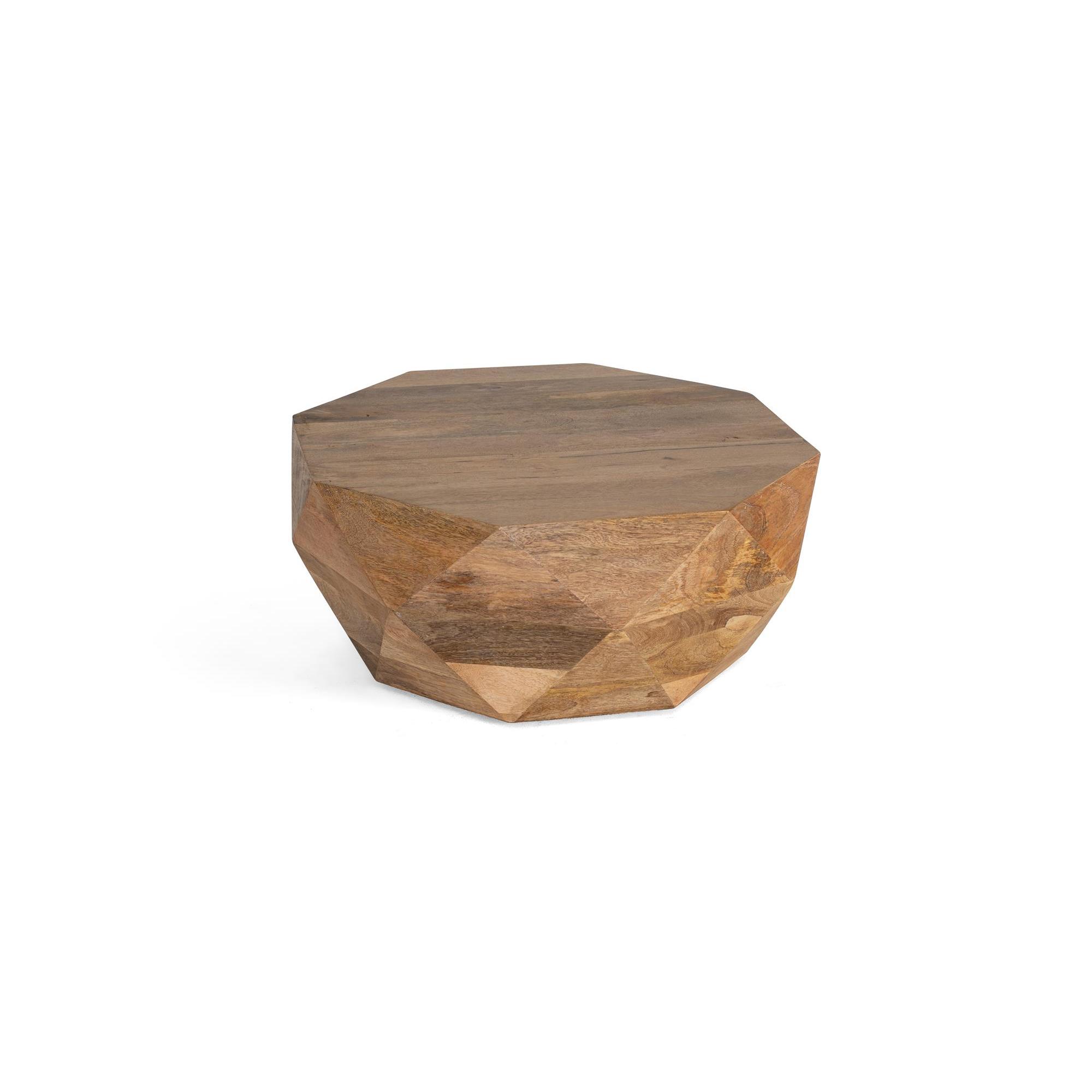 Mesa centro en madera de mango natural