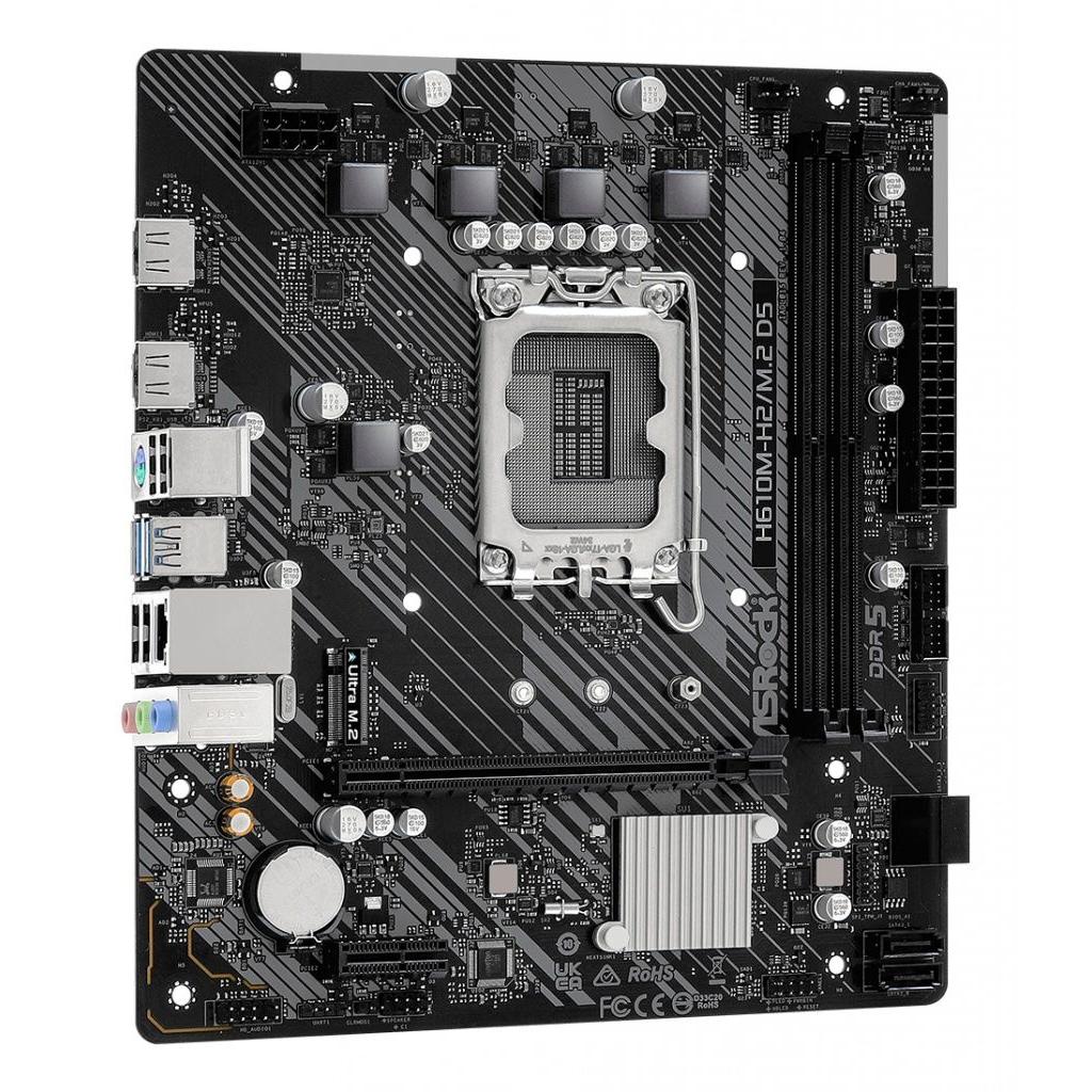 Asrock - Placa base 90-MXBML0-A0UAYZ para PC de escritorio con ranuras de expansión, gestión térmica eficiente y conectividad USB rápida