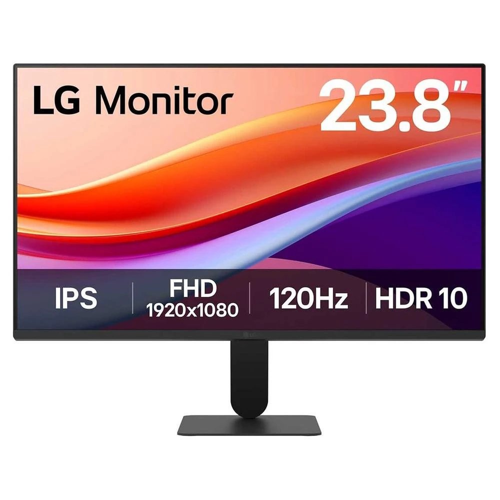Monitor Gaming IPS LG 23,8" Full HD 24U411A-B  | 120 Hz, 5 ms, 16 :9, HDMI, D-Sub, Inclinación, VRR