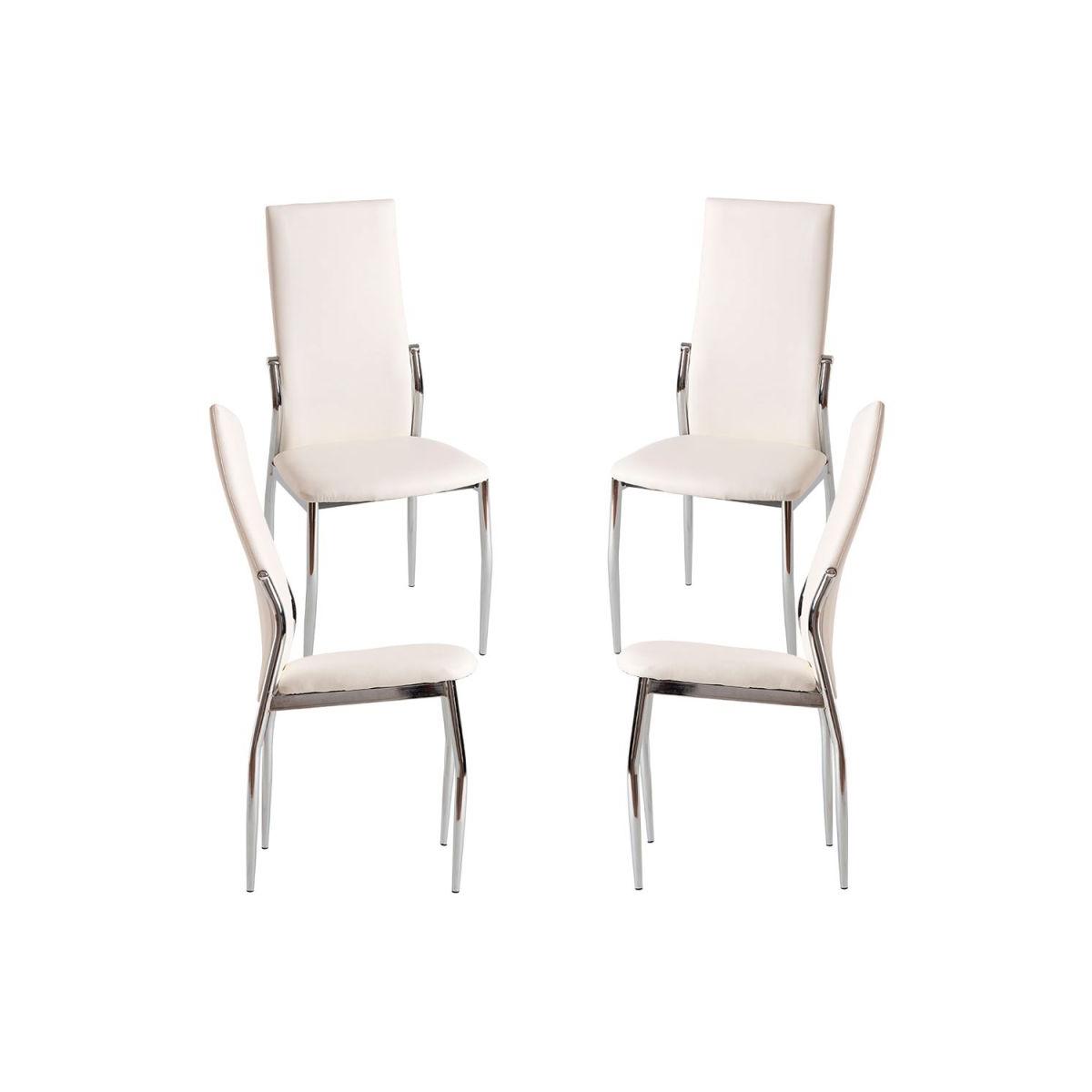 Regalos Miguel - Packs Sillas Comedor - Pack 4 Sillas Yeki - Blanco