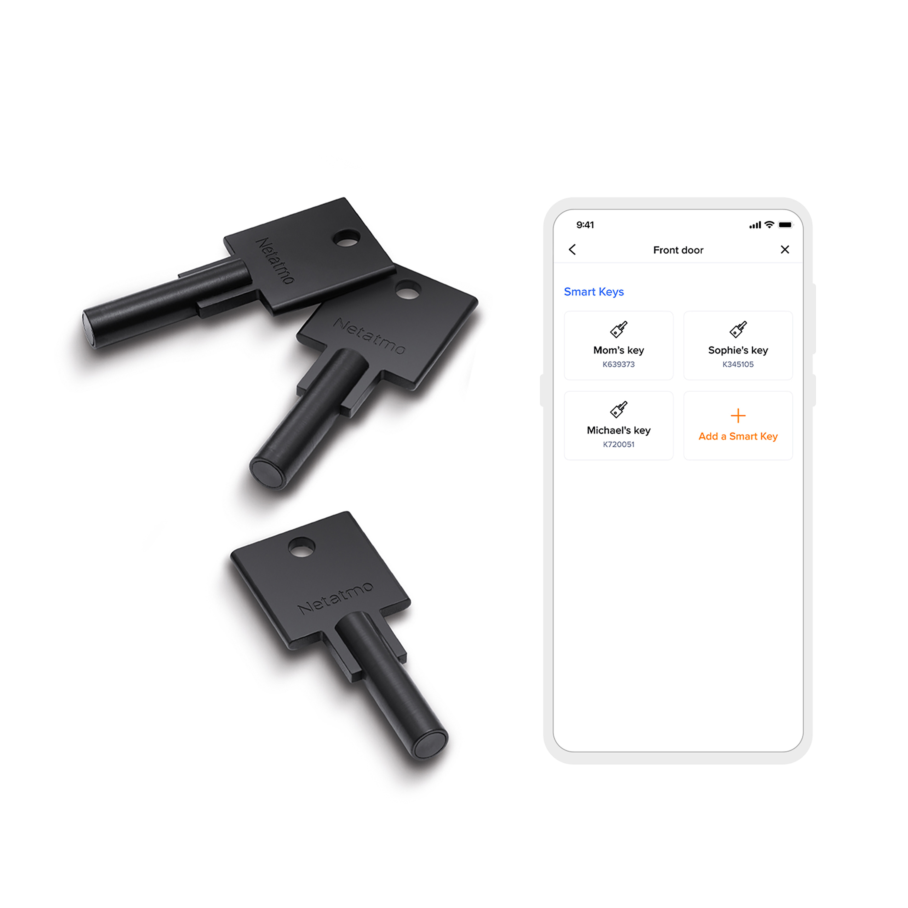 Netatmo pack 3 llaves inteligentes para cerradura