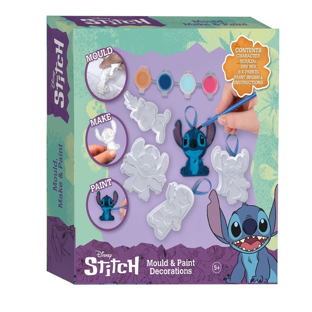 CYP SET GRANDE DE ESCAYOLA PARA MOLDEAR Y PINTAR STITCH STITCH 20x20x4 Cms.