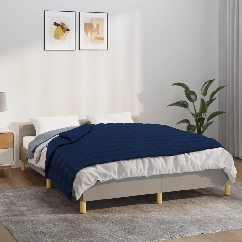 vidaXL Manta con peso tela 120x180 cm 9 kg manta de edredón Color Azul,  Crema,  Gris y mas