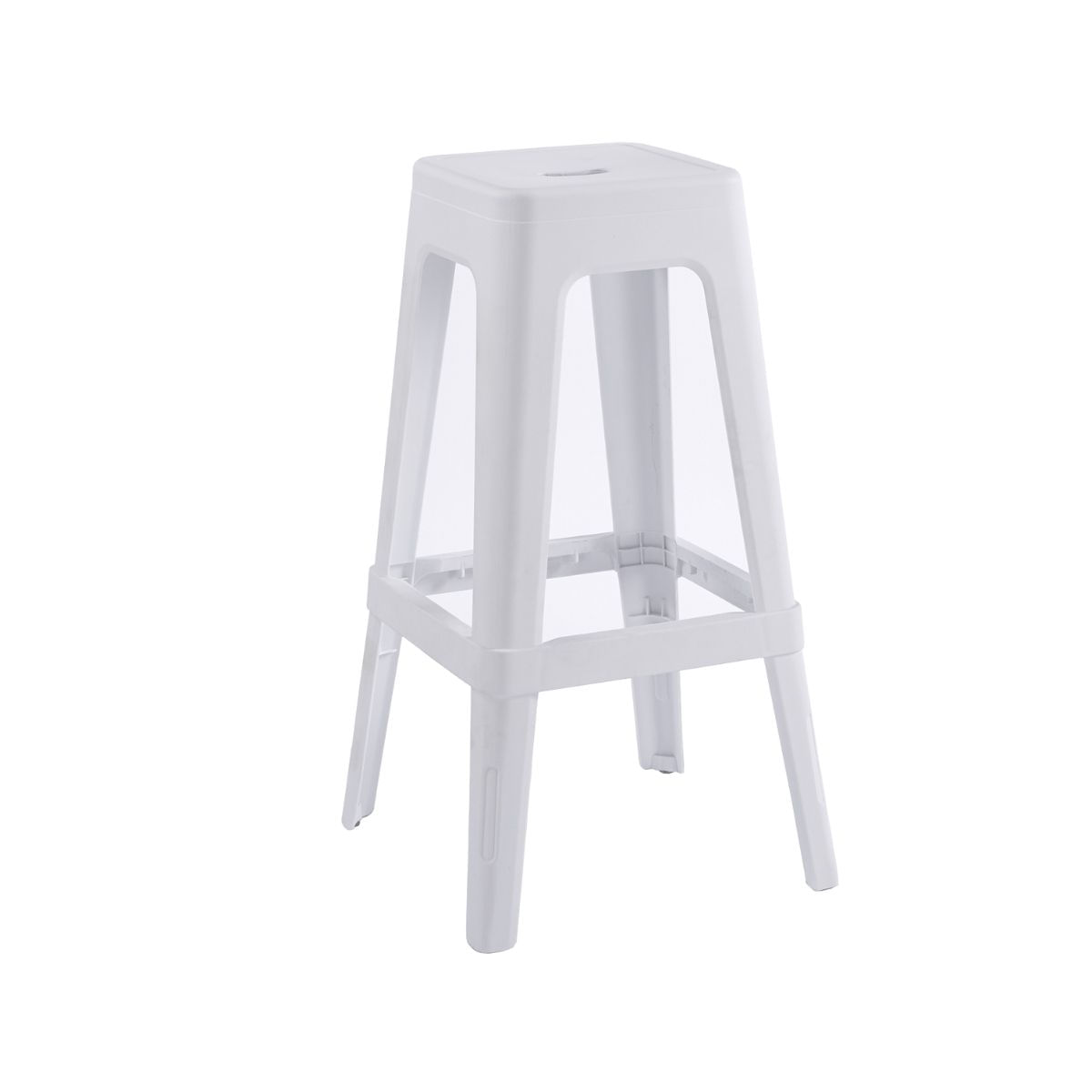 Pack de 4 taburetes Tolix diseño alto con reposapiés 76x43x43 cm Adec