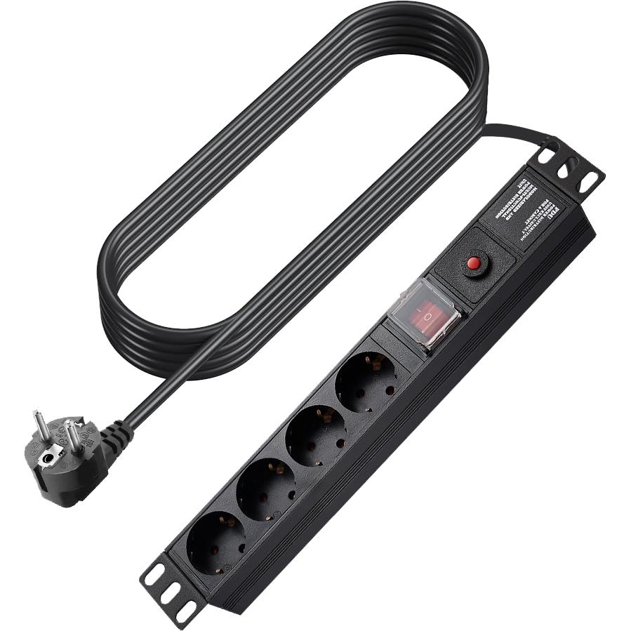 Vision 4-socket power strip eu