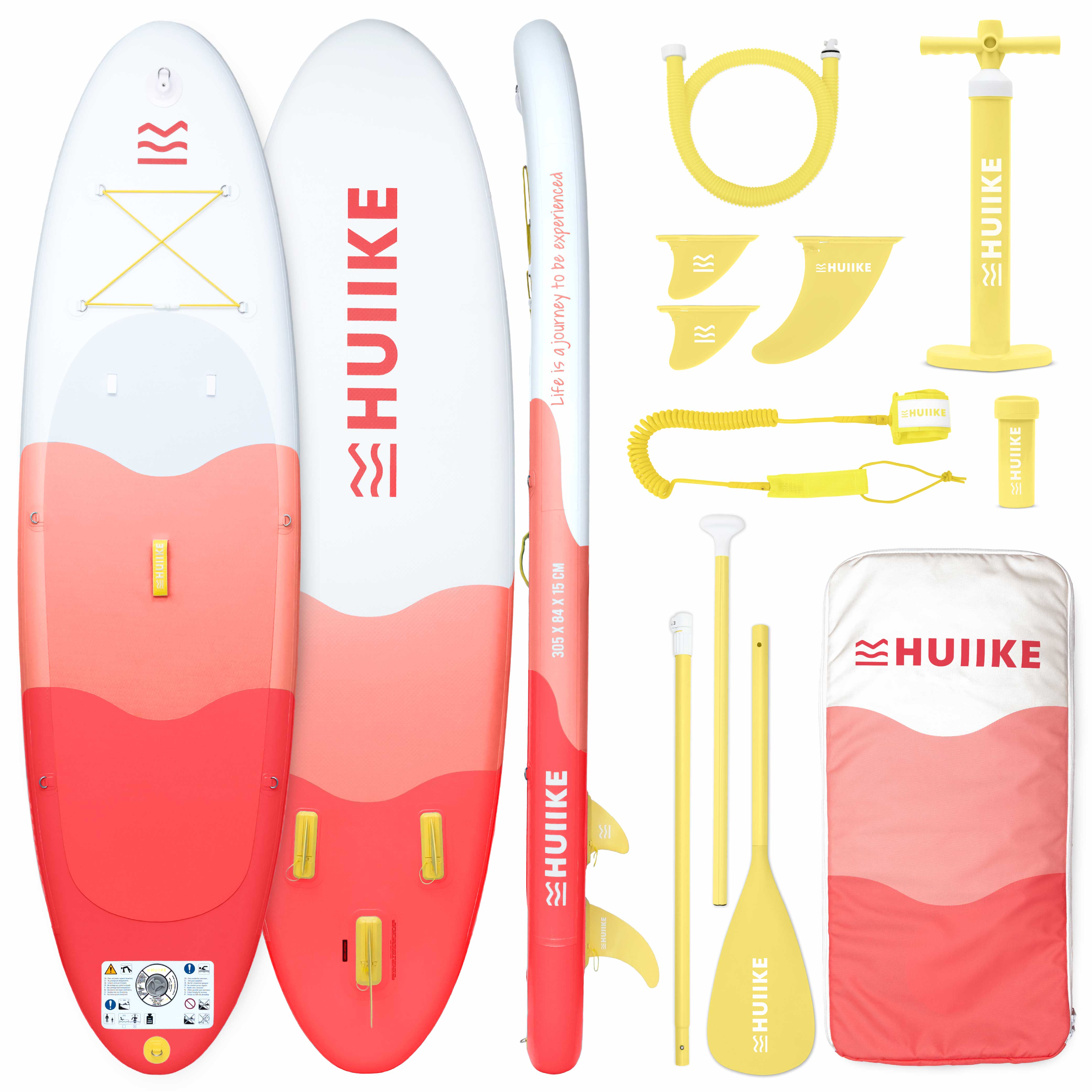 Tabla Paddle Surf Hinchable con Accesorios Premium - HUIIKE | Tabla Padel Surf Hinchable con Remo de Aluminio Inflador Leash | PadelSurf Stand Up Paddle Board Gran Estabilidad Resistencia | SUP Board