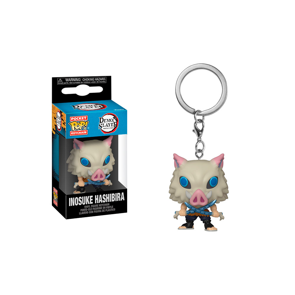 Funko Pocket Pop Inosuke Hashibira Demon Slayer Llavero Coleccionables y Juegos
