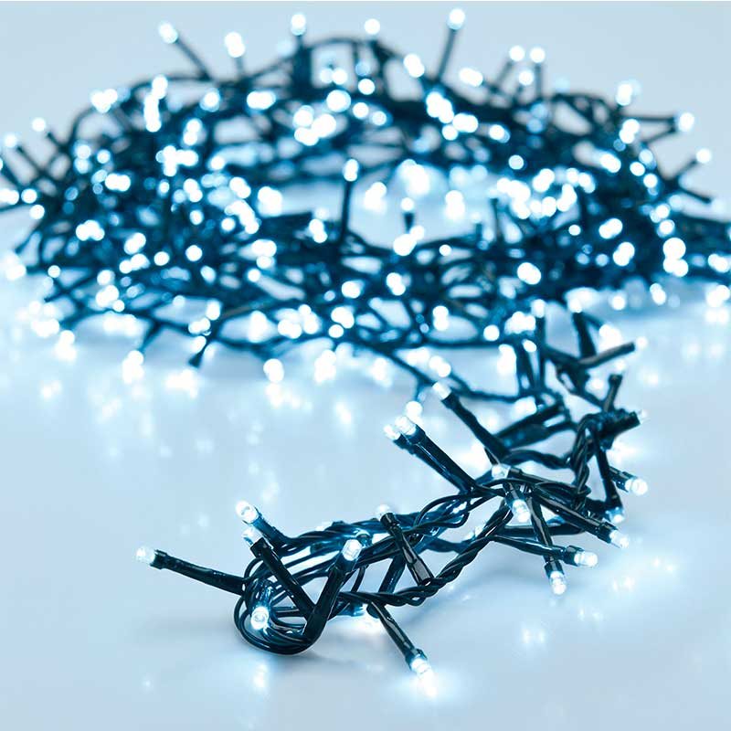 Koopman Guirnalda de Luces LED 400 Leds 8 Funciones Fría 3+8m - Decoración Navideña