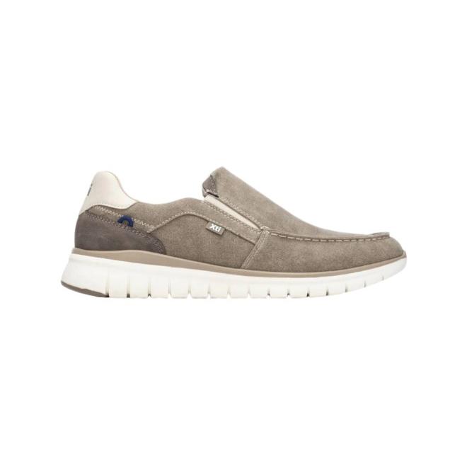 Zapatilla Casual Xti 145763 Taupe: Mocasín sin Cordones, Vegano y Ligero para Hombre - Confort Deportivo y Estilo Urbano en Material Textil Transpirable, Certificado por PETA - Ideal Primavera-Verano