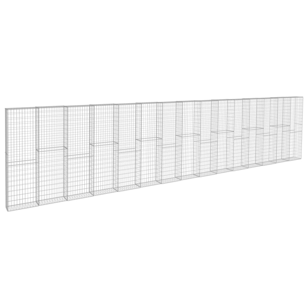 Muro de Gaviones Acero Galvanizado 600x30x200cm | Vidaxl