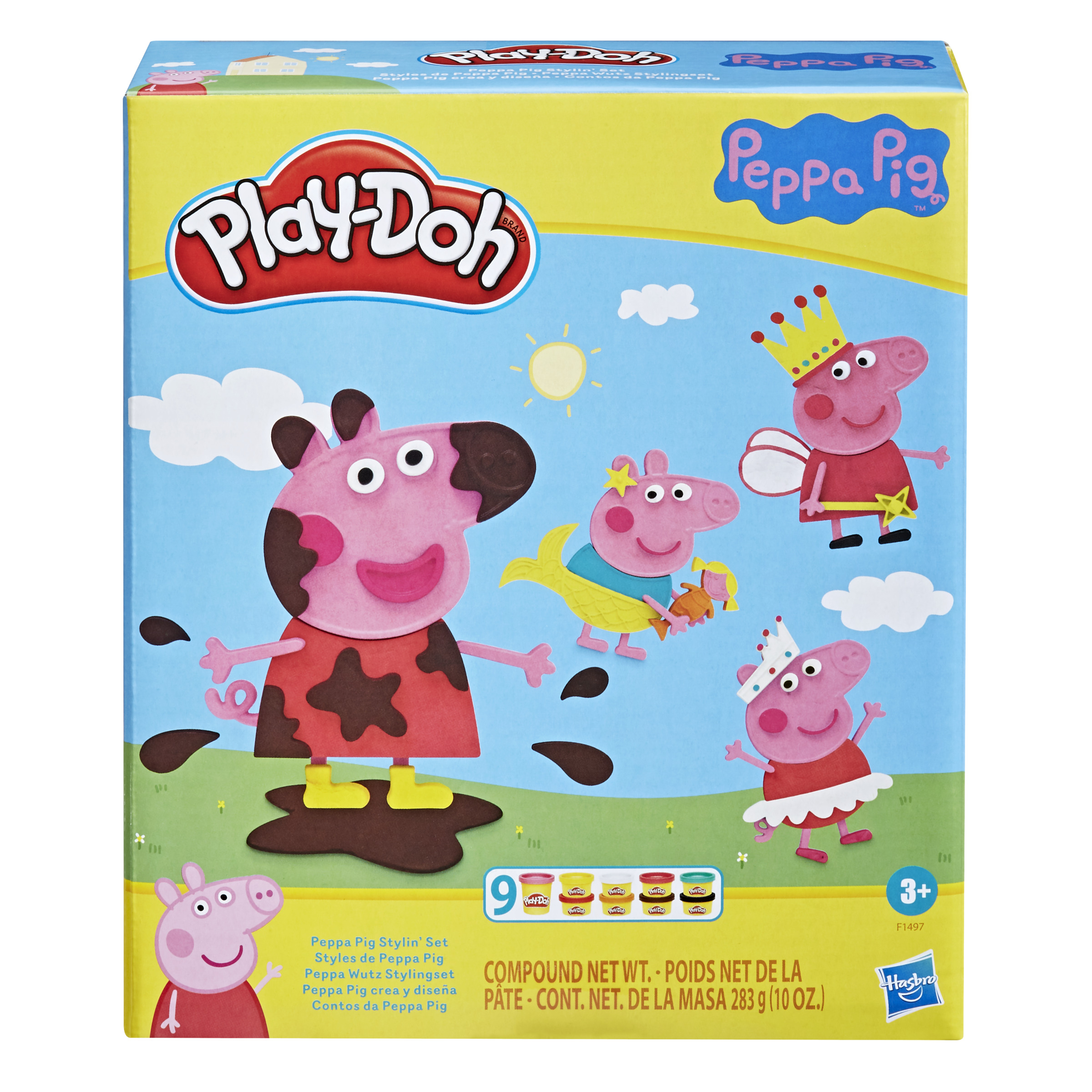 Hasbro - Peppa Pig crea y diseña - Juguete creativo - Play-Doh  - 3 AÑOS+