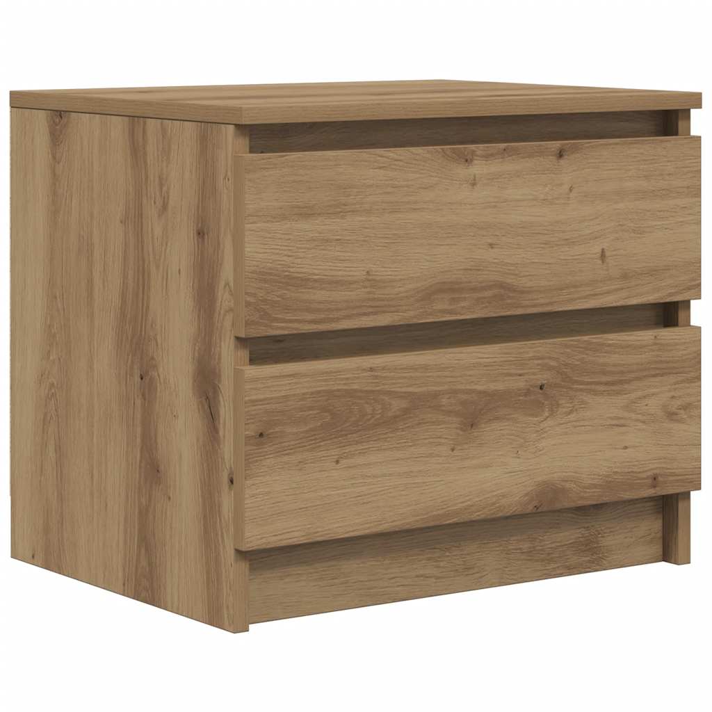 vidaXL Mesita de noche madera de ingeniería roble artisan 50x40x43.5cm