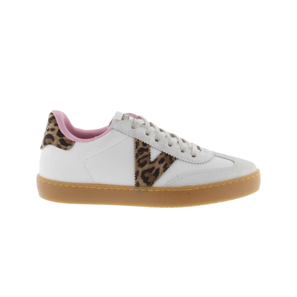 Victoria Berlín Ciclista Zapatillas de efecto piel con piezas de serraje y animal print y suela caramelo 1126204