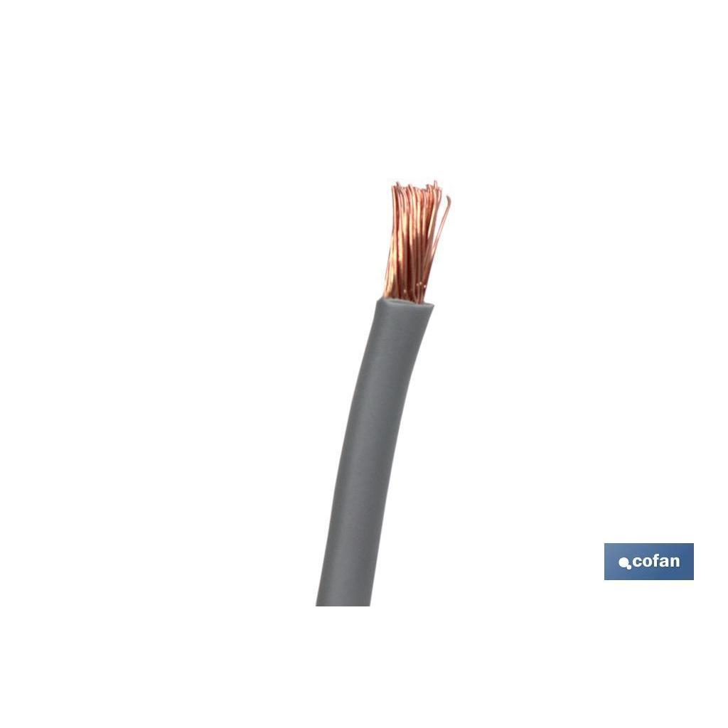 Rollo cable h07v-k 1x6mm2 gris (100m)