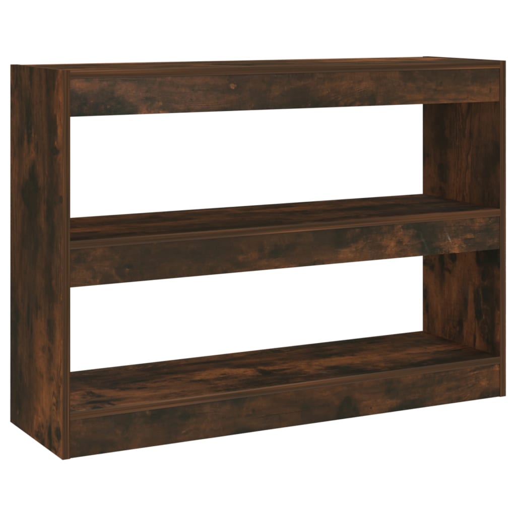 vidaXL Estantería/divisor de espacios 100x30x72 cm Blanco, Negro, Roble Sonoma Mueble Almacenaje Estantería para Oficina, Estudio, Dormitorio Estantería/Librería/ mueble de Almacenamiento