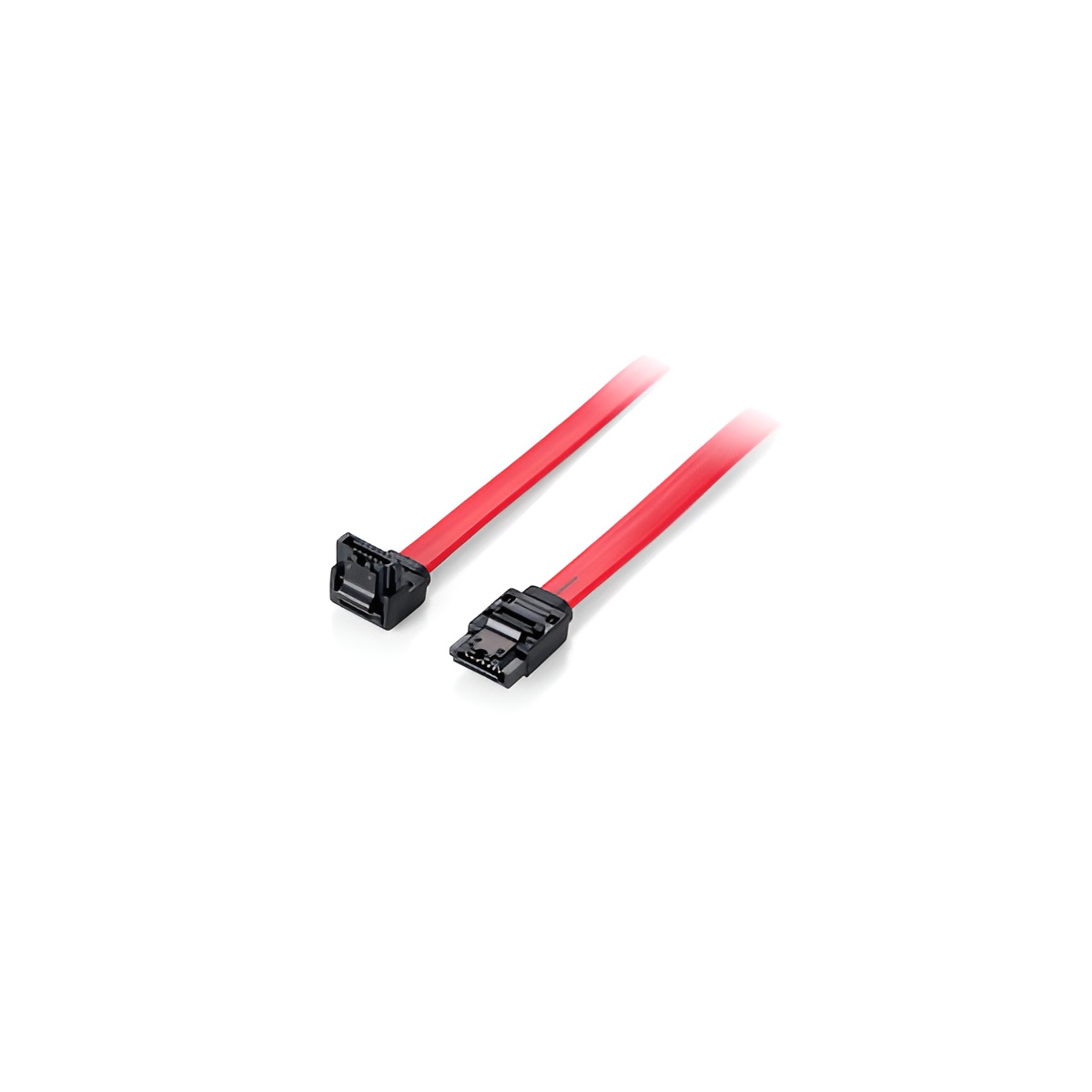 Cable serial ata iii equip acodado 0.5m con clip de seguridad 111902