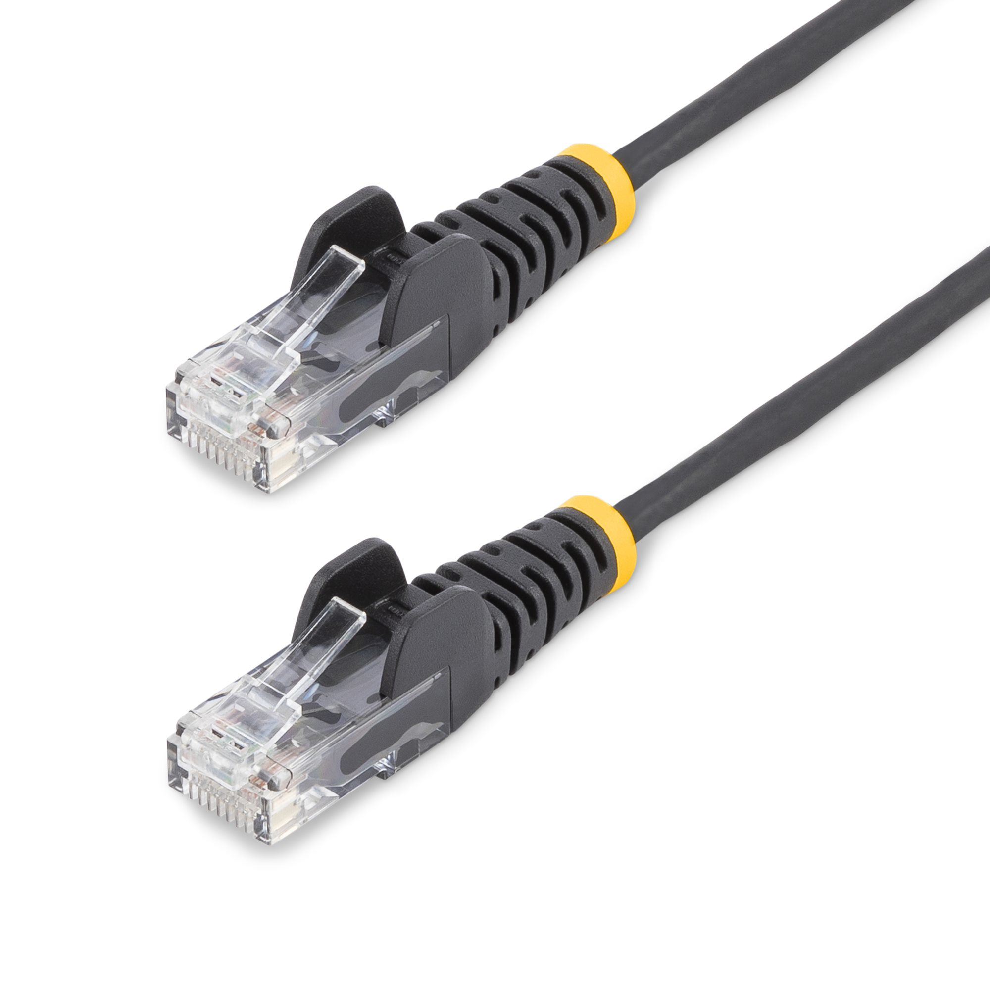 StarTech.com Cable Cat6 de 3m - Delgado - con Conectores RJ45 sin Enganches - Negro