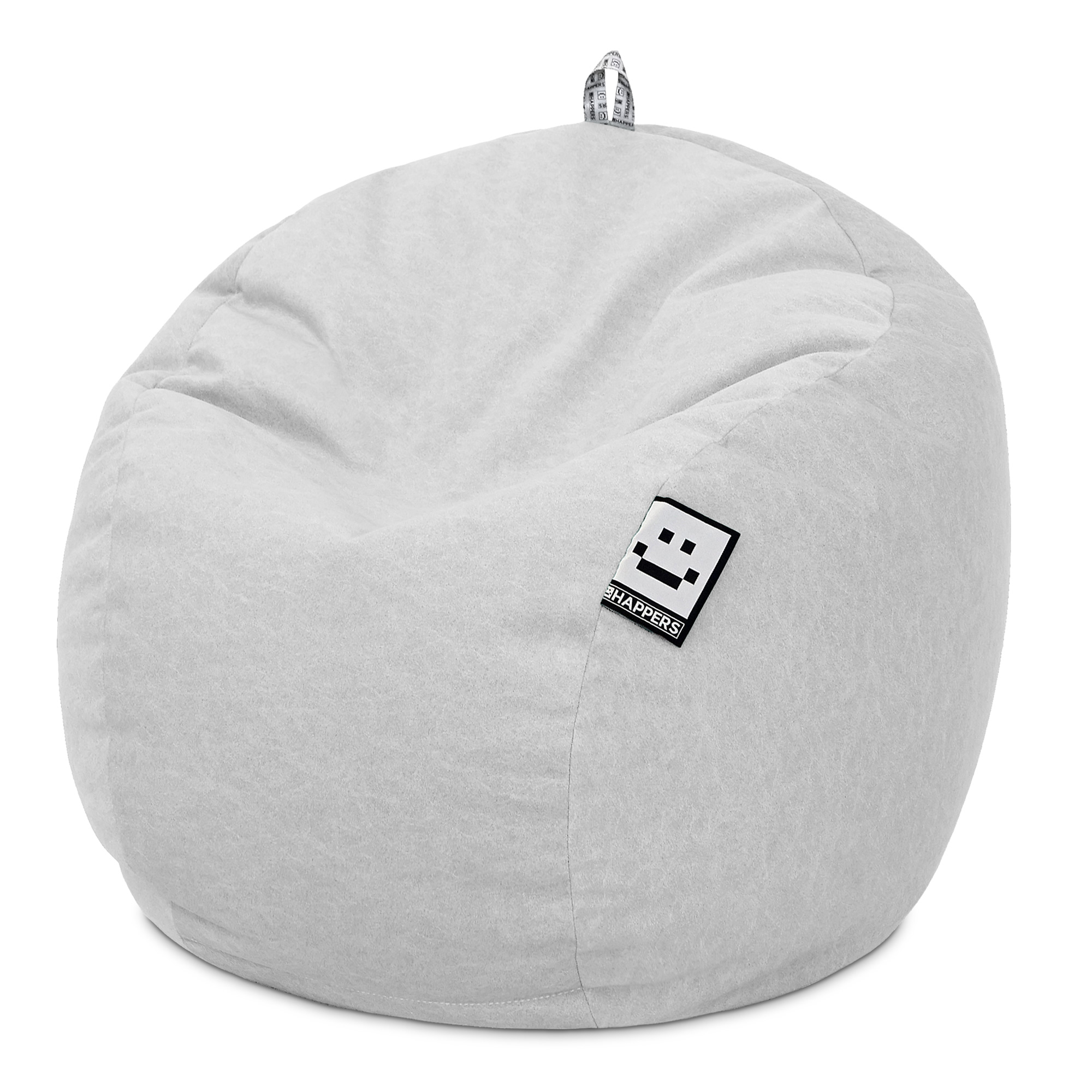 Puff Pelota Terciopelo Vintage Gris claro HAPPERS - Cómodo, ligero y resistente. Make it Happers®
