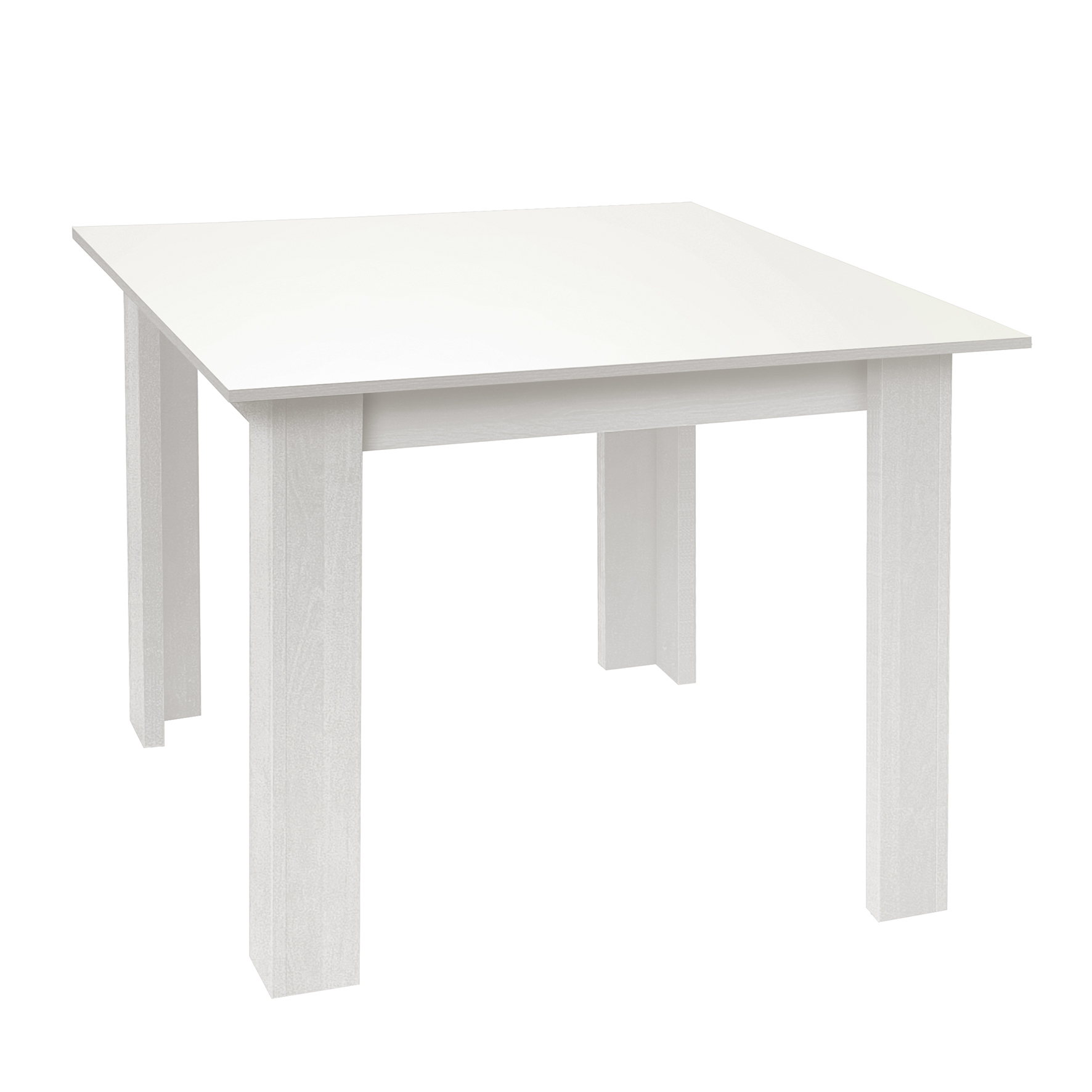 Venprodin - Mesa Funcional 2 Plazas 90X90 Blanco - Cerezo - Cambrian