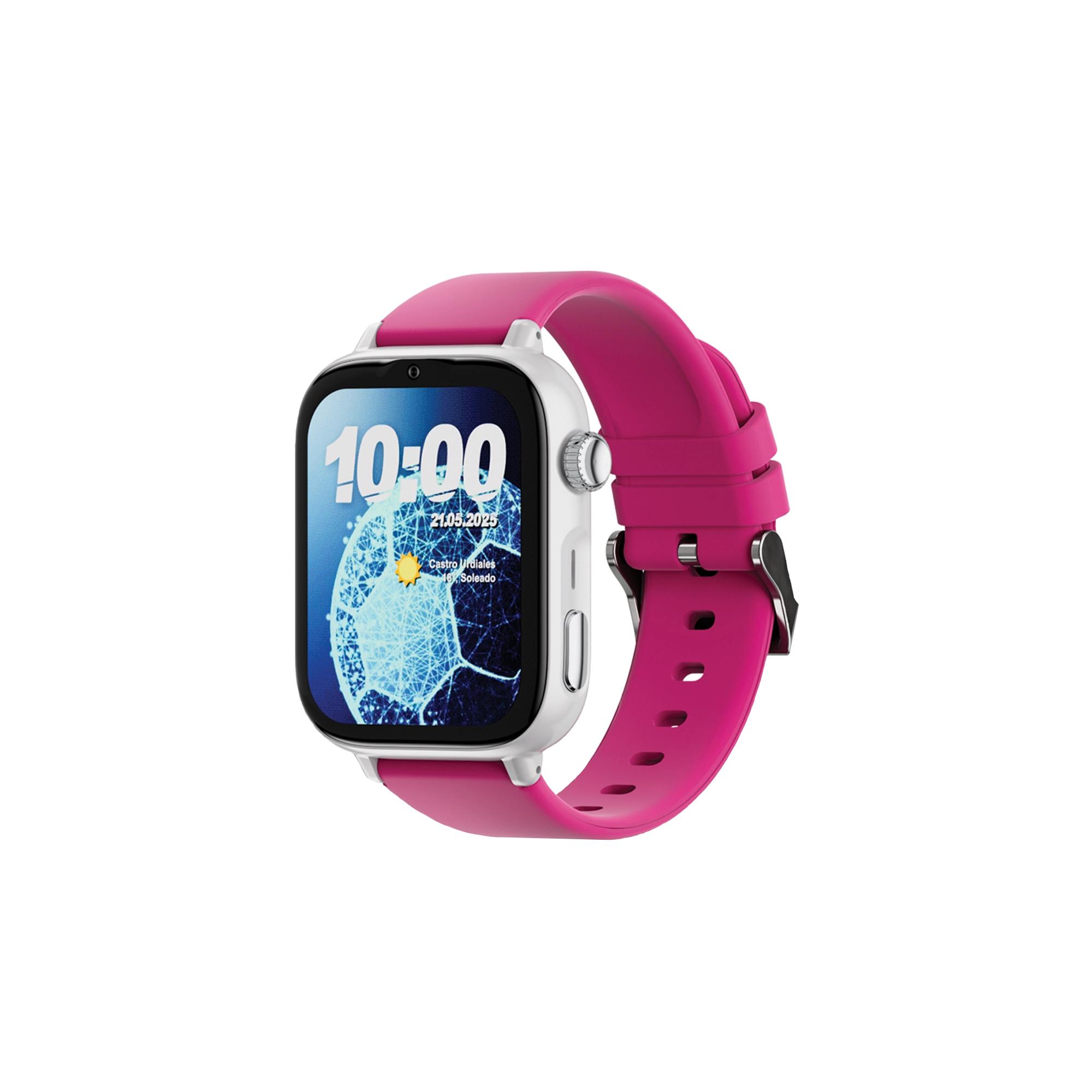 SaveFamily SaveWatch Plus 2 Reloj Inteligente Niño con Localizador GPS, Inteligencia Artificial, IA, Llamada, Vídeo, Whatsapp, Spotify, App Store Carcasa Blanca y Correa Silicona Color Lollipop SmartWatch Save Watch NO INCLUYE SIM