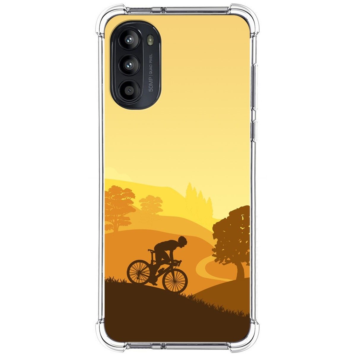 Funda Silicona Antigolpes para Motorola Moto G52 4G diseño Ciclista Dibujos