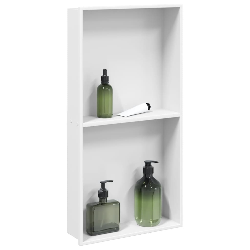 vidaXL Hornacina ducha acero inoxidable mate 32x62x9 cm Color Blanco,  Dorado,  Negro y mas
