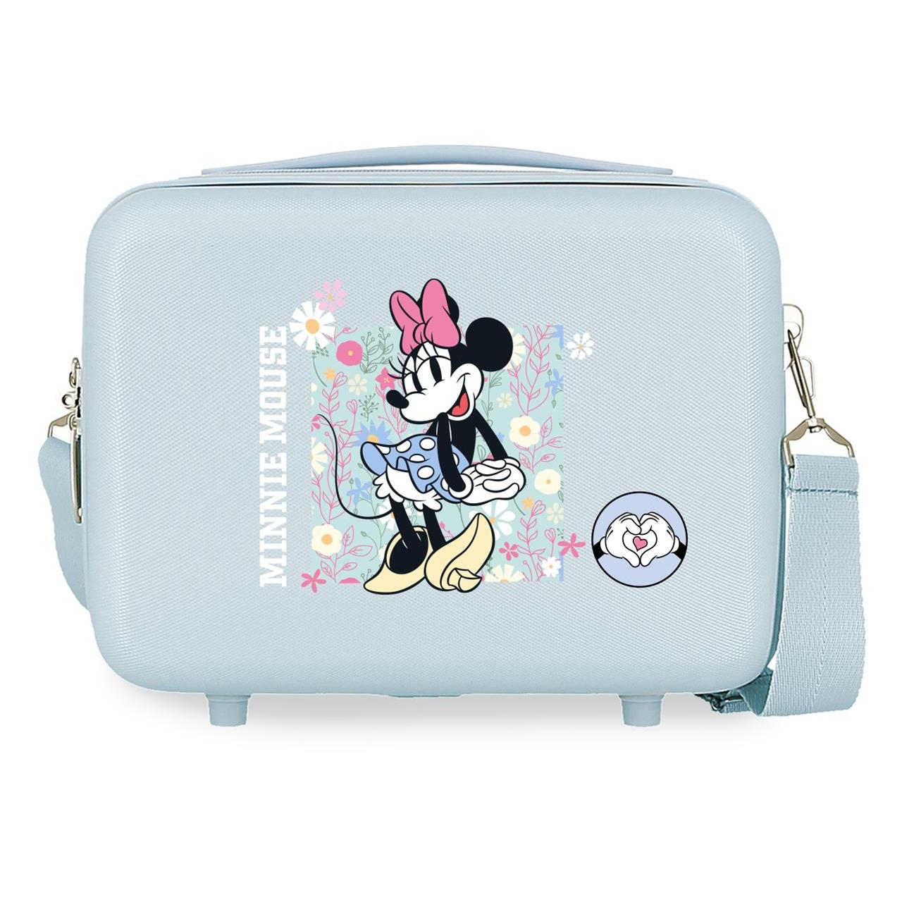 Neceser ABS Disney Minnie happy con capacidad de 9L Azul claro