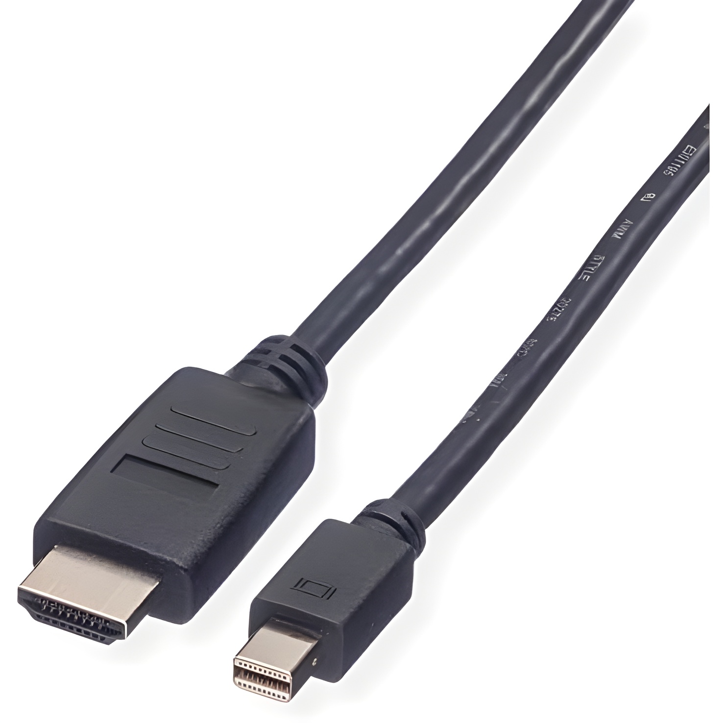 Value Cable Mini DisplayPort, Mini DP-HDTV, ST/ST, Negro, 1 m