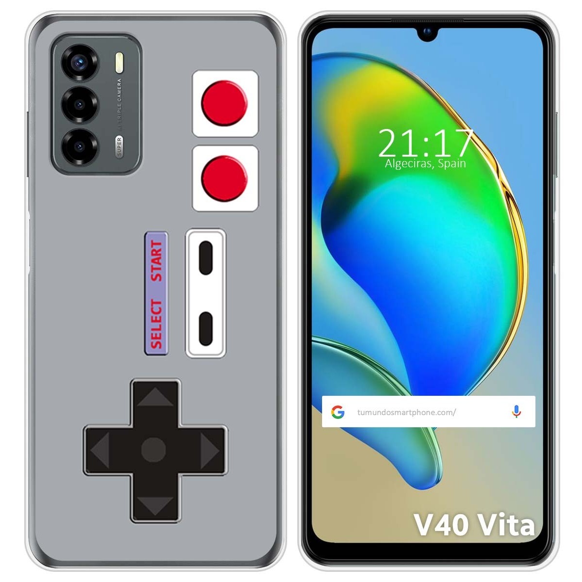 Funda Silicona para ZTE Blade V40 Vita diseño Consola Dibujos