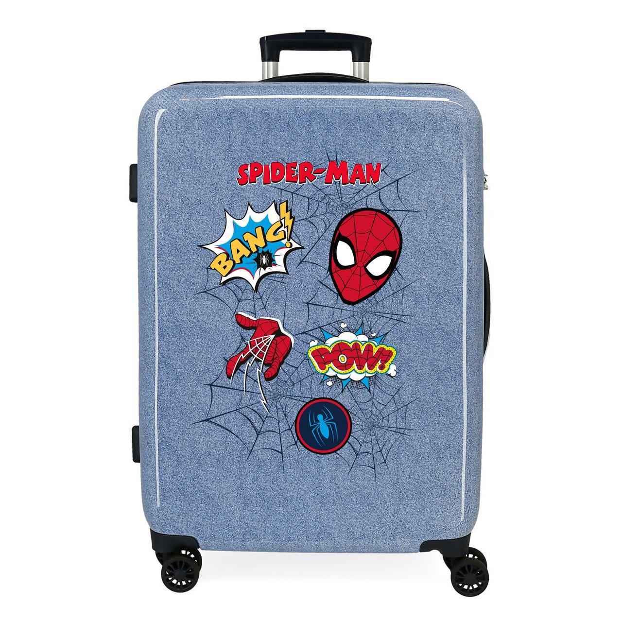 Maleta mediana Marvel Spiderman  denim 68x48x26cm