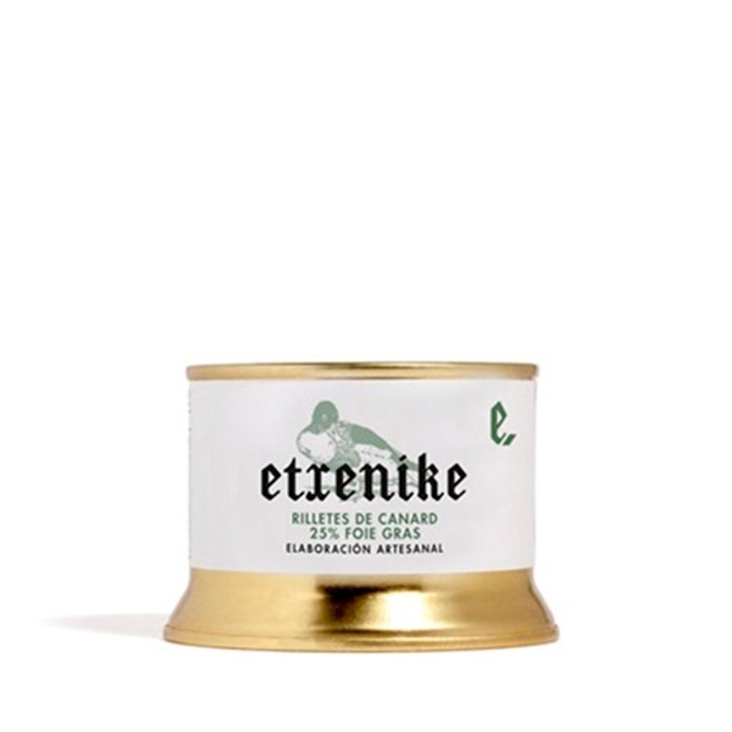 Rilletes de Canard Gourmet con 25% de Foie Gras - Delicada conserva de pato con suave textura - Marca Sapidum Gourmet