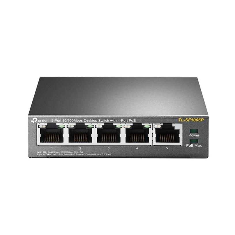 Tp-link tl-sf1005p desktop switch 5 ports 10/100 mbps poe