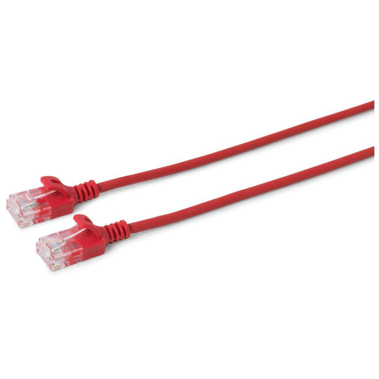 Microconnect Cable de Red Cat6a Slim 0.5M Rojo - Alta Velocidad