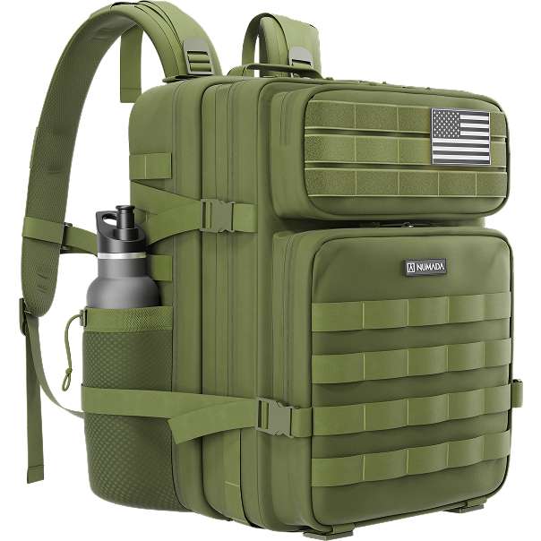 Numada Mochila Táctica Army B50 50L con Sist MOLLE y Apertura 180º