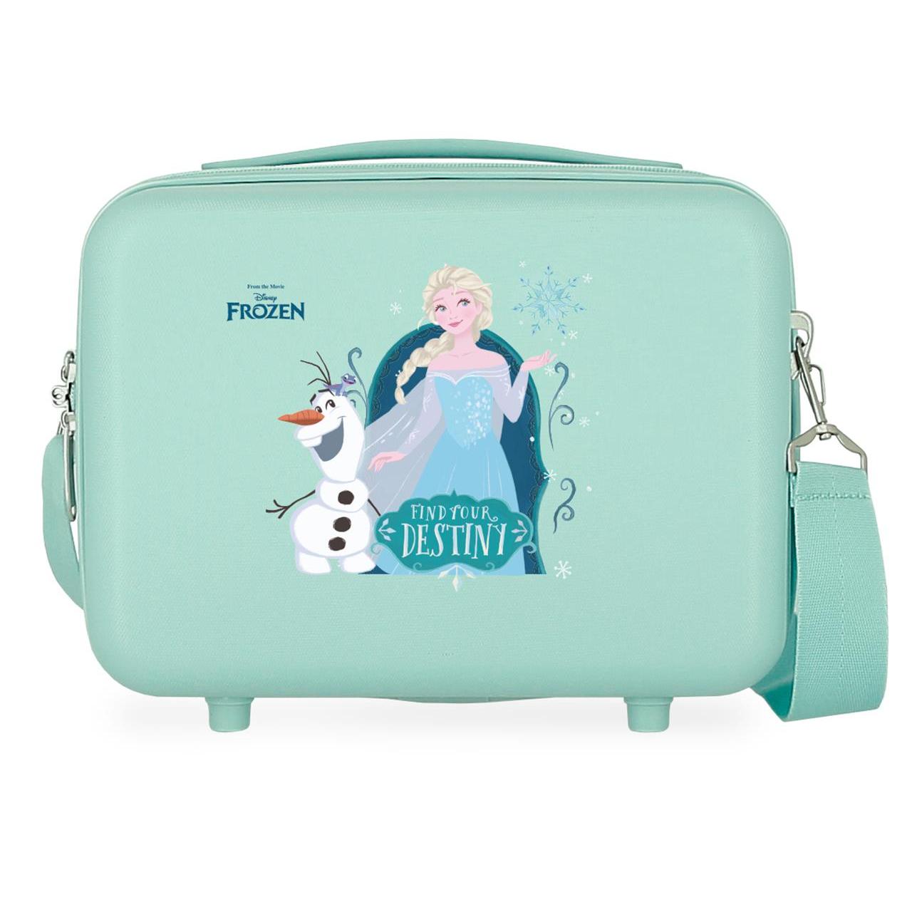 Neceser ABS Disney Frozen Nature is magical con capacidad de 9L Turquesa