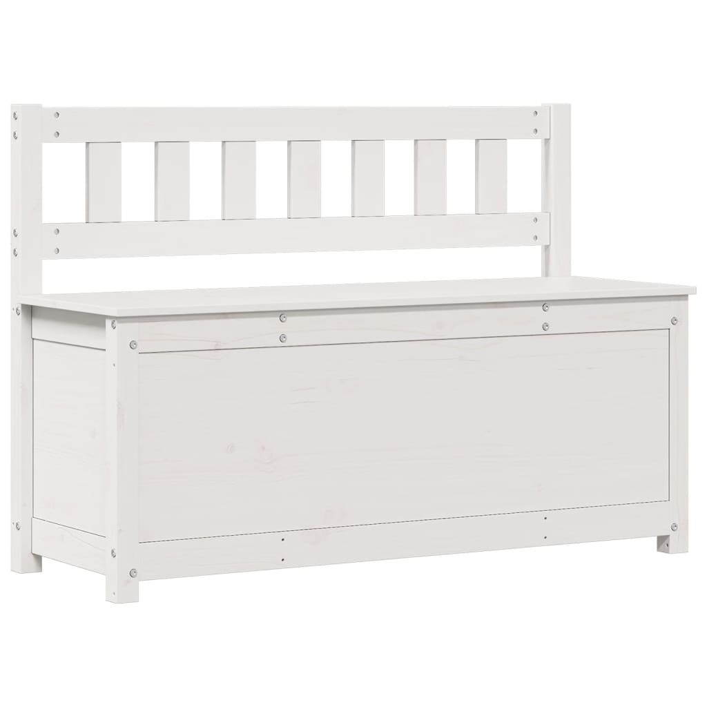 vidaXL Banco de madera maciza de pino 110x41x76,5 cm en color Negro/Natural/Blanco