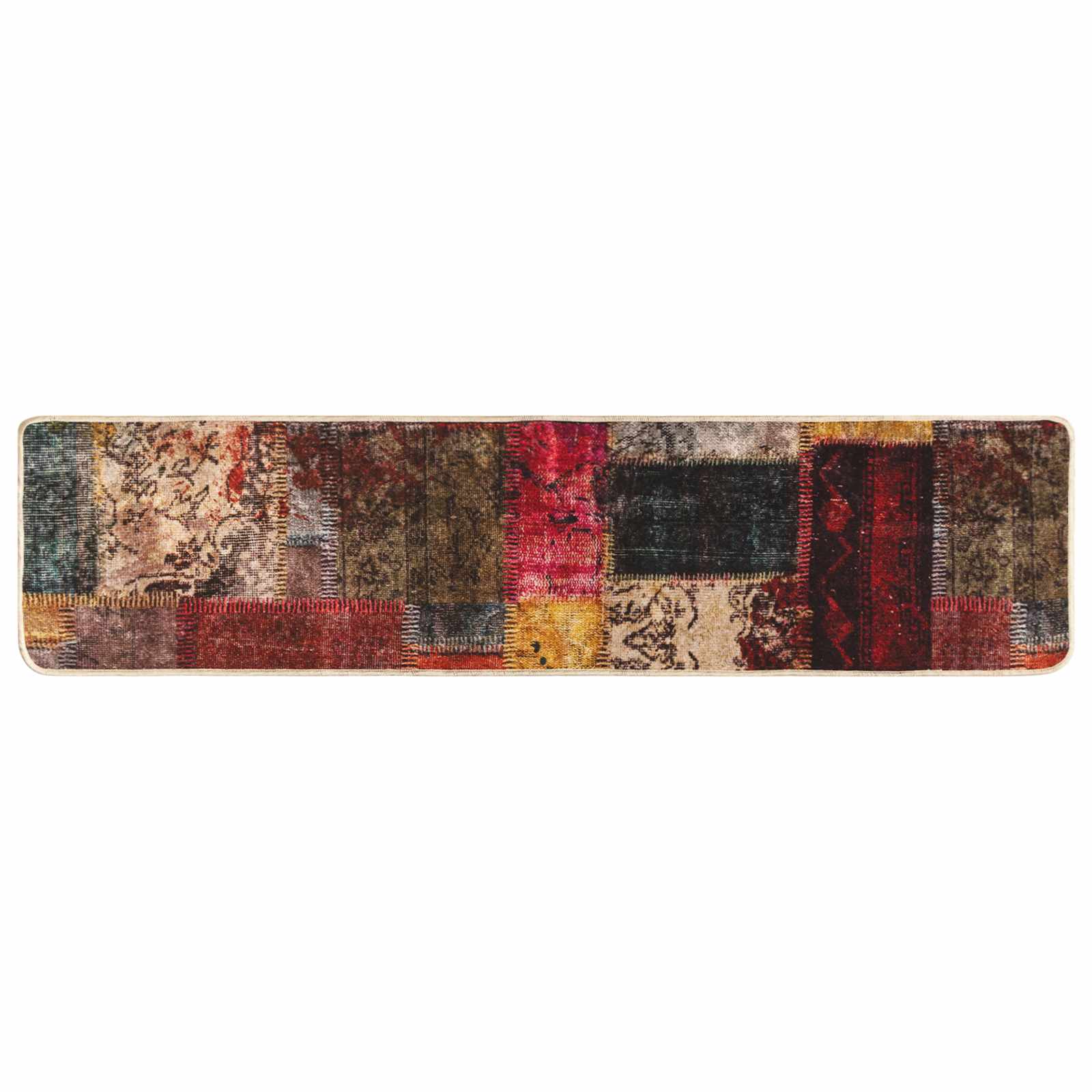 vidaXL Pasillo de alfombra MARSA Poliéster y PVC 80 x 450 cm Multicolor