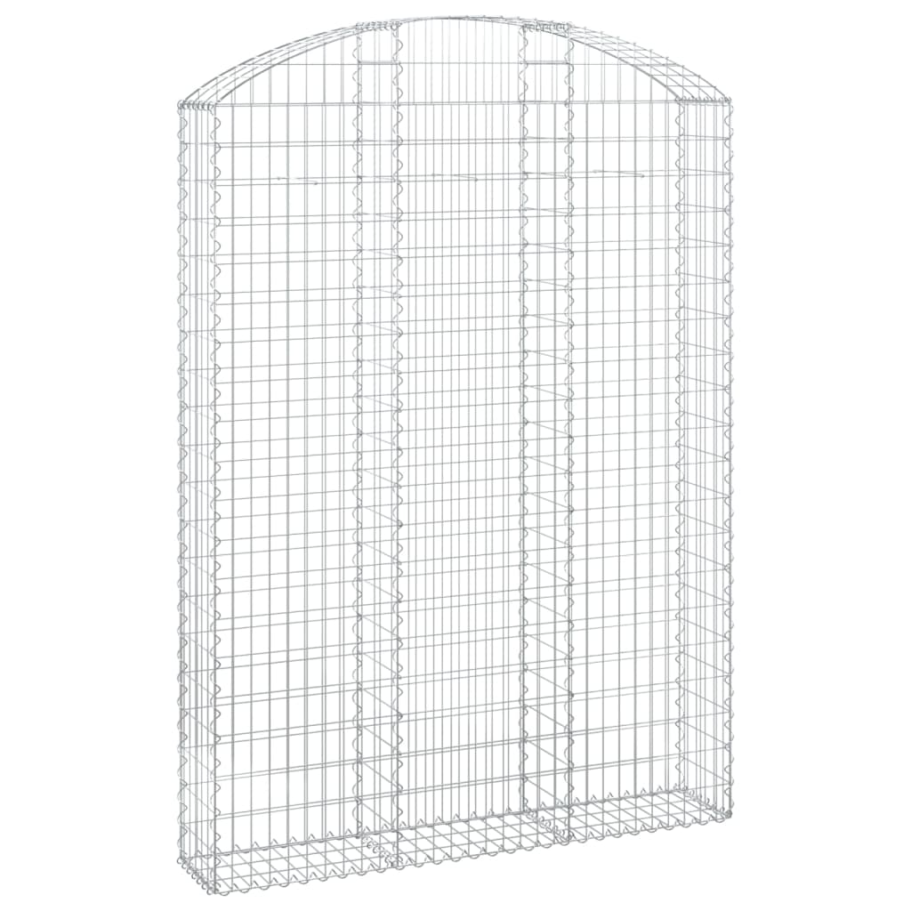 Vidaxl Cesta de Gaviones Arco Hierro Galvanizado (150x30x80/100cm)