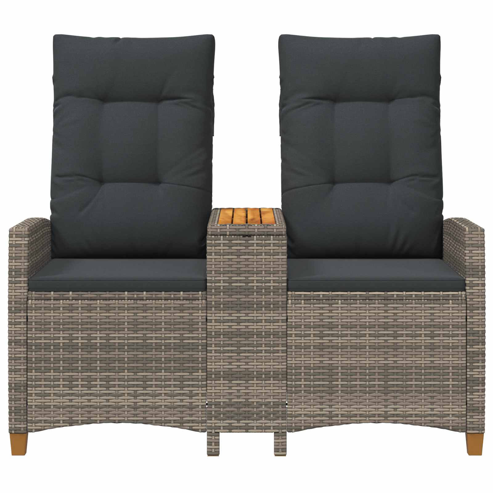 vidaXL Banco reclinable con mesa 126 x 65 x 112 cm
