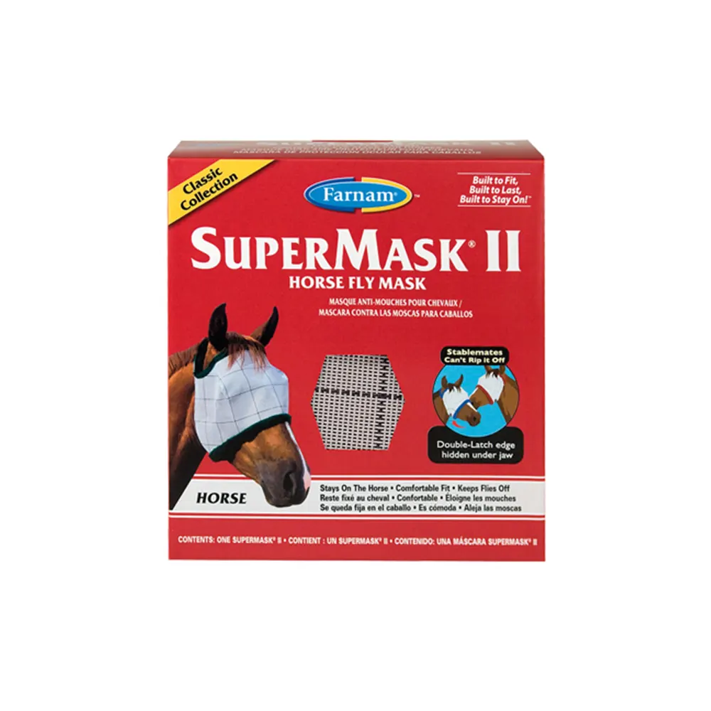 SUPERMASK® II Horse (400-550 kg) máscara antimoscas para caballos Vetnova