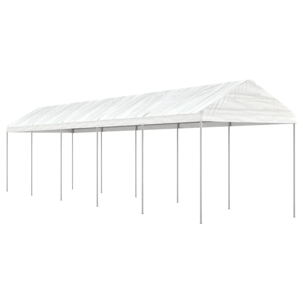 vidaXL Cenador con techo polietileno blanco Dimensiones 2.28 x 2.23 x 2.69 m,  4.46 x 2.28 x 2.69 m,  6.69 x 2.28 x 2.69 m y mas