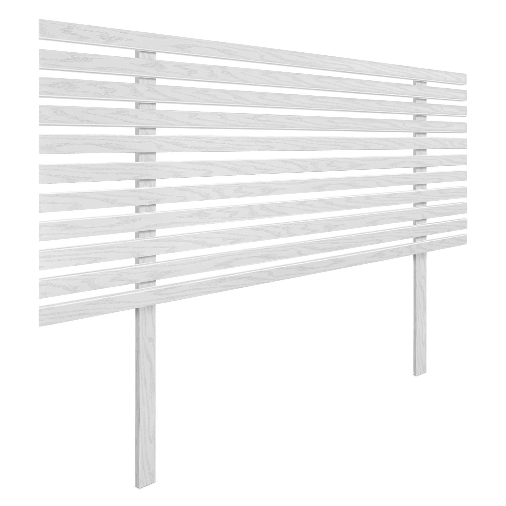 DHOME Cabecero de Madera reciclada DM Estilo Japones con Patas Cama Palets Herrajes incluidos