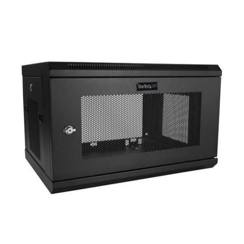 Armario rack Startech RK616WALM 6U de pared con estante 1U, acero, 90 kg