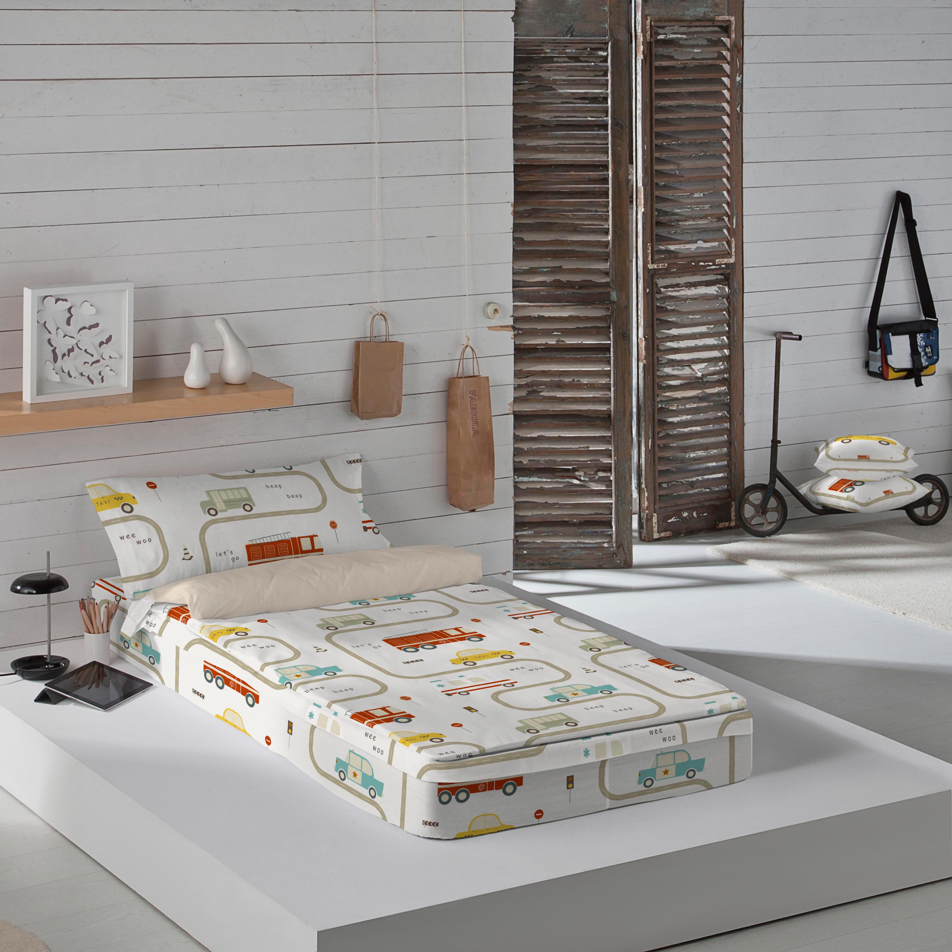 COOL KIDS - Saco nórdico Con relleno - 100% Algodón Extrasuave - Para Cama de 90/105 cm - Fabricado en España