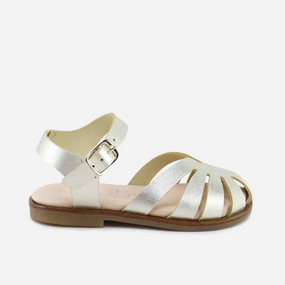 Sandalias Cangrejeras Champagne Gel Papanatas | Eli 1957
