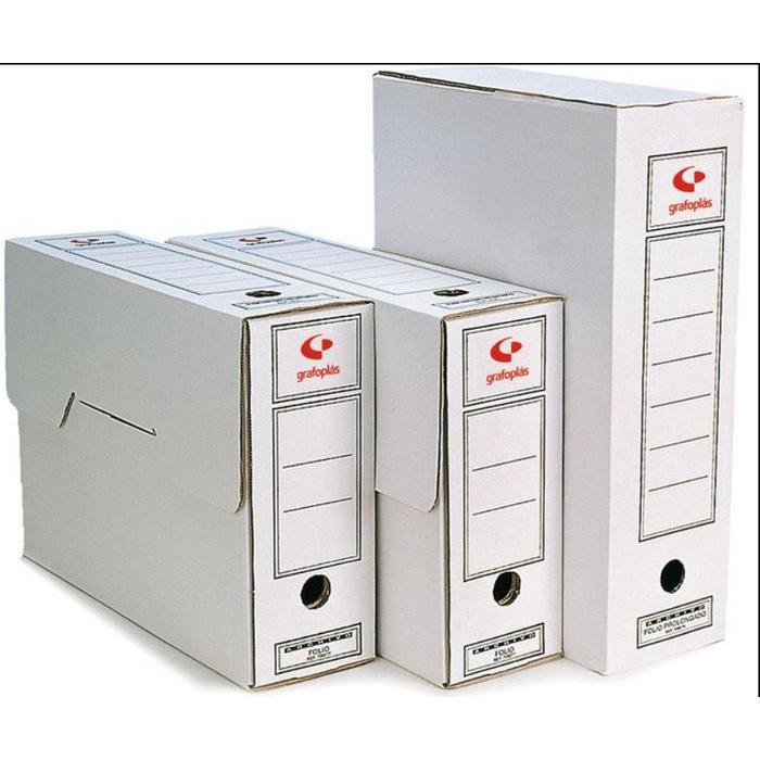 GRAFOPLAS ARCHIVO DEFINITIVO CARTON FOLIO PACK 10 UDS VARIOS PAPELERIA 36x25x10 Cms.